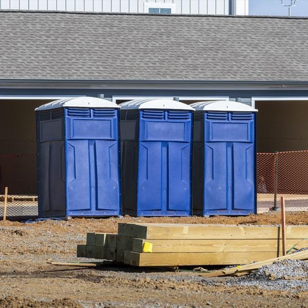 Heavy-duty construction site porta potty in Elk Grove, California