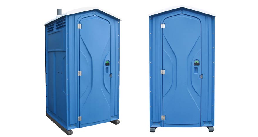 Long-term porta potty units on site in Elk Grove, California